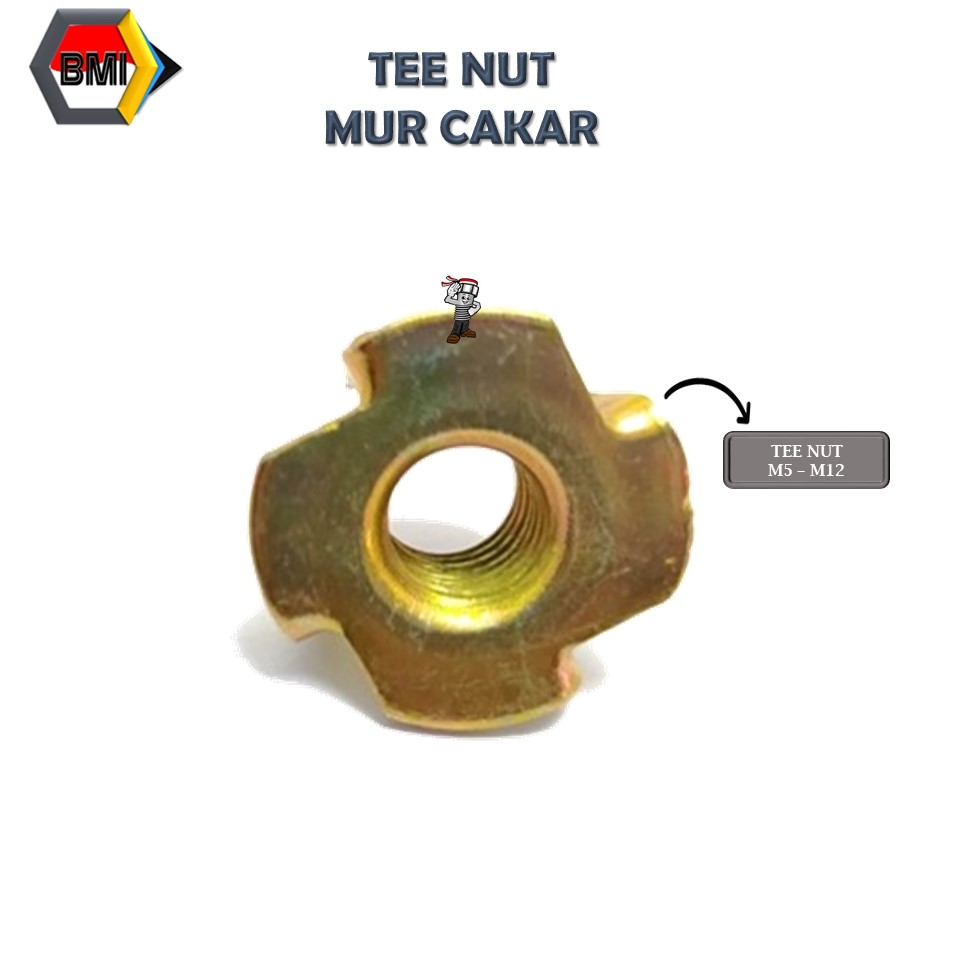 Tee Nut Mur Cakar