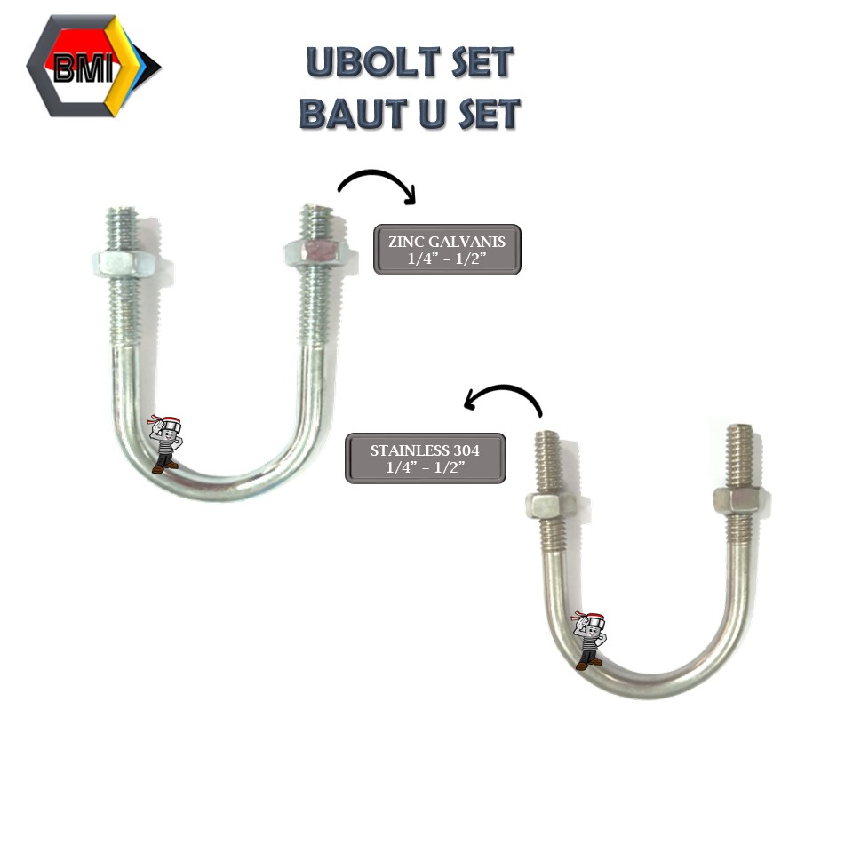 U Bolts Baut U Klem