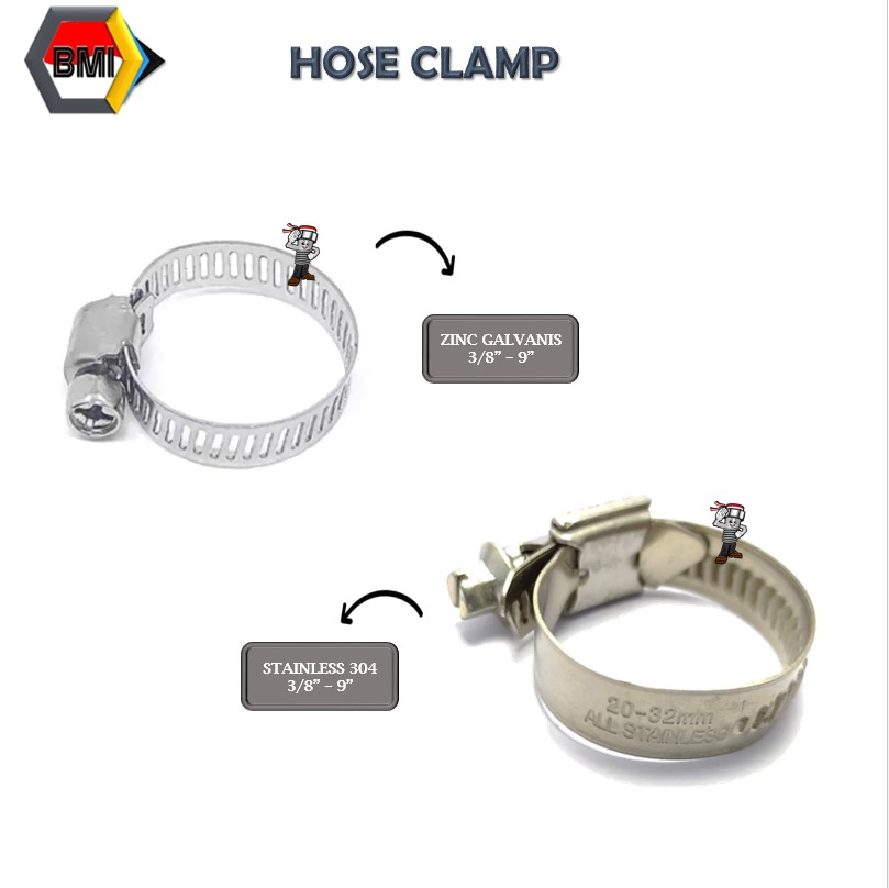 Hose Clamp Klem Selang